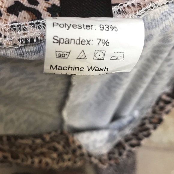 SHEIN Hi Rise Leggings Leopard Print XL - Picture 6 of 7